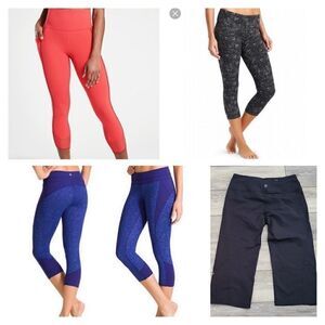 4 pair of Athleta capri leggings size small